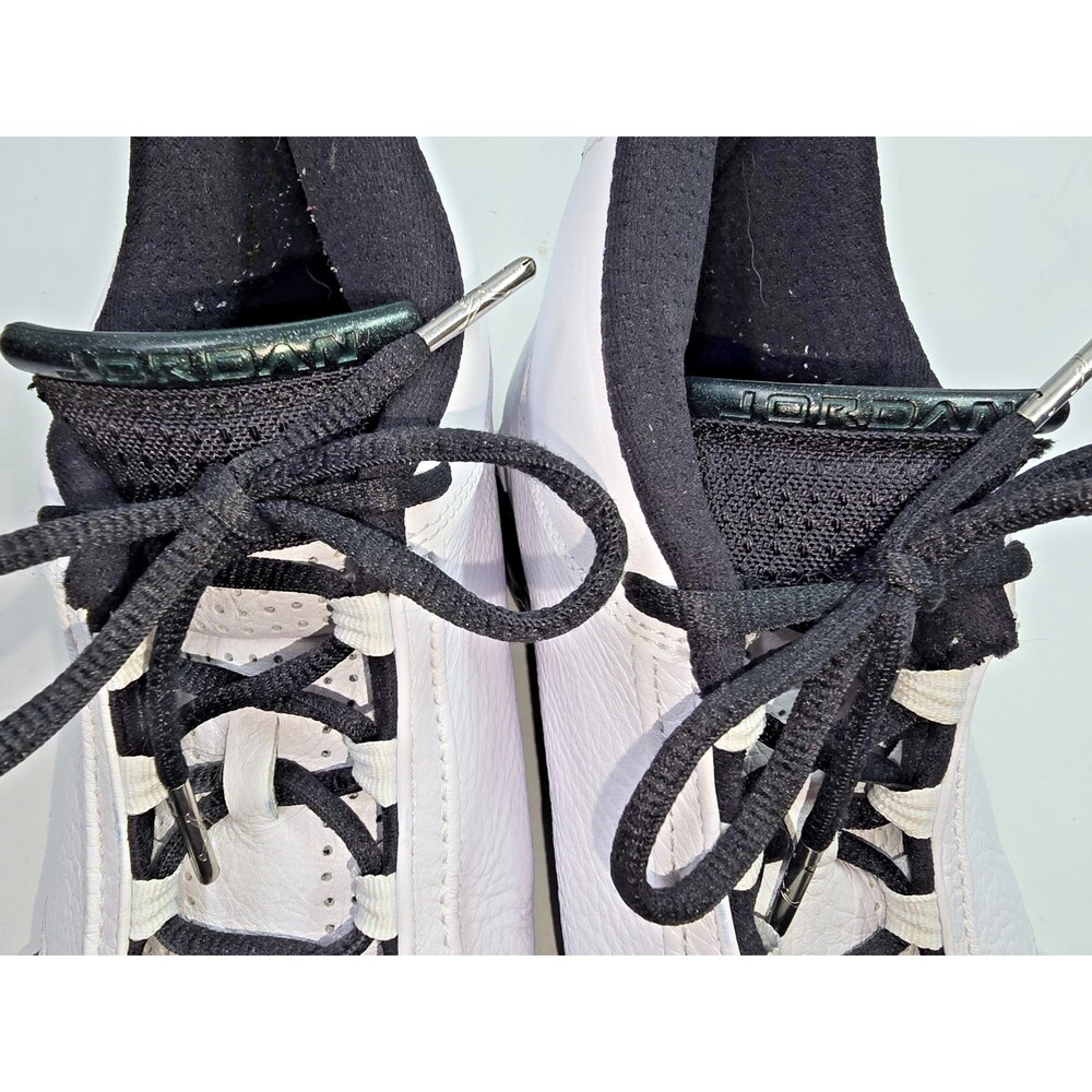 Size 12 - Air Jordan 14 Retro 2016 Oxidized Green 487471-106 White Black Sneaker - Picture 9 of 14
